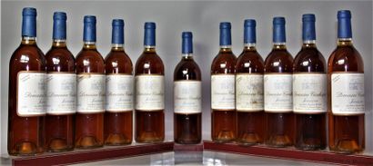 null 10 bouteilles JURANÇON "Vendanges Tardives" - DOMAINE DE CAUHAPE Trois étiquettes...