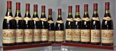 null 12 bouteilles SANTENAY "Commes" - DOMAINE DE HAUTES CORNIERES 1978 Etiquettes...