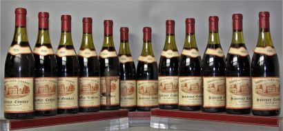 null 12 bouteilles SANTENAY "Commes" - DOMAINE DE HAUTES CORNIERES 1978 Etiquettes...