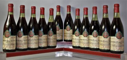 null 12 bouteilles CHAMBOLLE MUSIGNY 1er cru - DOMAINE FAIVELEY 1971 Etiquette de...