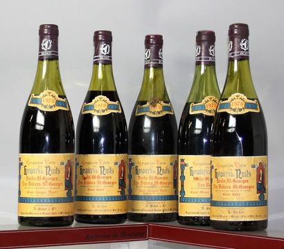 null Lot de 5 bouteilles NUITS St. GEORGES des HOSPICES DE NUITS - Albert BICHOT...