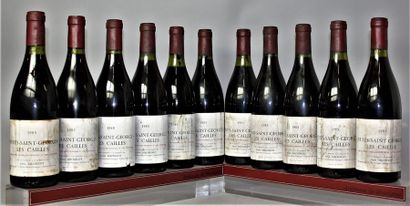 null 11 bouteilles NUITS St. GEORGES 1er cru "Les Cailles" - Alain MICHELOT 1985...