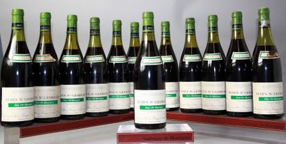 null 12 bouteilles NUITS St. GEORGES 1er cru "Les St. Georges" - Henri GOUGES 1985...