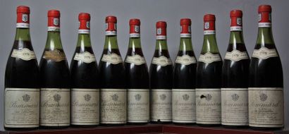 null 11 bouteilles POMMARD 1er cru "Les Jarollieres" - Henri BOILLOT 1978 Etiquettes...