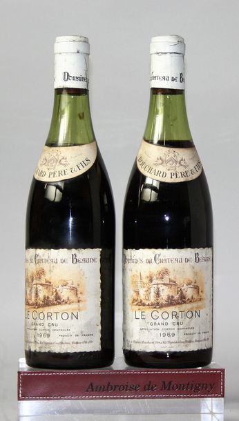 2 bouteilles CORTON Grand cru - BOUCHARD...