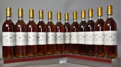 12 bouteilles CHÂTEAU RIEUSSEC 1er CC - Sauternes...
