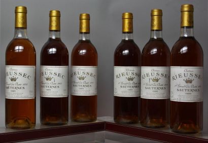6 bouteilles CHÂTEAU RIEUSSEC 1er CC - Sauternes...