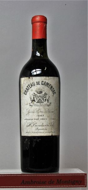 1 bouteille CHÂTEAU DE CAMENSAC - Haut Médoc...