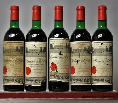 5 bouteilles CHÂTEAU DE CLOTTE - Bordeaux...