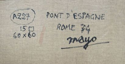 MAYO 1905-1990 (Antoine MALLIARAKIS) Pont d’Espagne Huile sur toile signée titrée,...