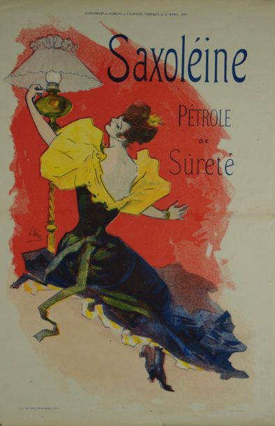 CHERET Jules (1836-1932) SAXOLÉINE.1894. Supplément au numéro du Courrier Français...