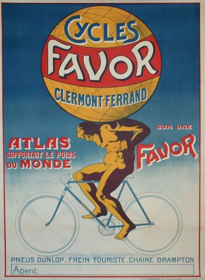 ANONYME CYCLES FAVOR, Clermont-Ferrand.” ATLAS supportait le poids du monde sur une...