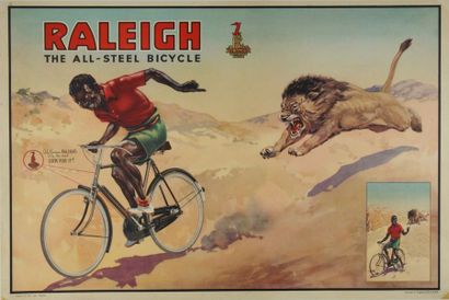 ANONYME THE RALEIGH.”THE ALL-STEEL BICYCLE”, Nottingham J.Howitt & Son, printed in...