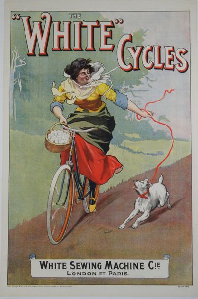  ANONYME THE WHITE CYCLES.”White Sewing Machine.London et Paris”.Hill Siffken & Co,...