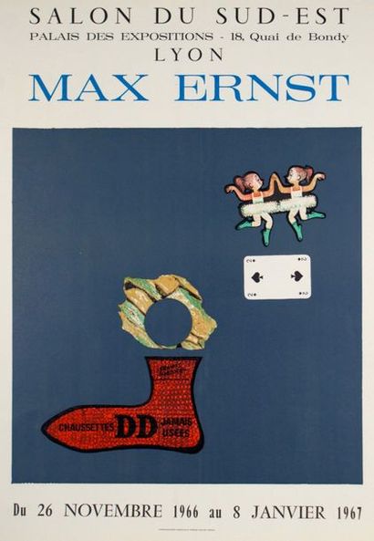 MAX ERNST (1891-1976) (2 affiches) SALON DU SUD-EST, Lyon 1966-1967 & GALERIE GOLLONG,...