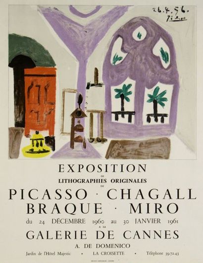 PICASSO Pablo (1881-1973) (2 affiches)    GALERIE DE CANNES. 1960-1961 & L’HÉRITAGE...