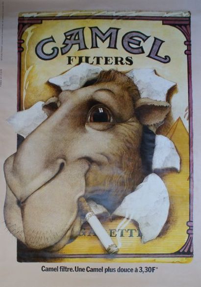 PRICE Nick (XX) CAMEL FILTERS.Vers 1976 Imp.Chabrillac , Paris - 165 x 118 cm - Non...
