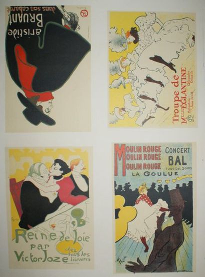 TOULOUSE-LAUTREC (d’après) (2) LES AFFICHES DE TOULOUSE-LAUTREC Sans mention d’imprimeur...