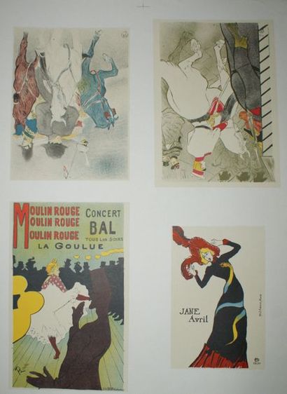 TOULOUSE-LAUTREC (d’après) (2) LES AFFICHES DE TOULOUSE-LAUTREC Sans mention d’imprimeur...