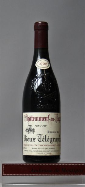 CHÂTEAUNEUF DU PAPE - Domaine de VIEUX TÉLÉGRAPHE 1998 1 bouteille - Etiquettes légèrement...