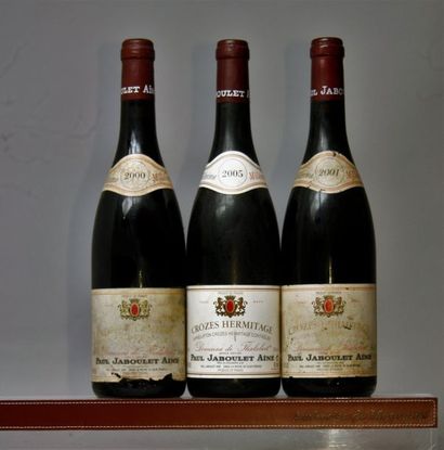 Crozes Hermitage "THALABERT" - JABOULET Millésimes 2000 2001 et 2005 3 bouteilles...