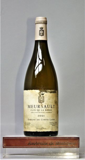 MEURSAULT "Clos de la Barre" - COMTES LAFON 2001 1 bouteille - Etiquette tachée et...