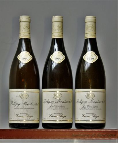 PULIGNY MONTRACHET 1er cru "Les Combettes" - E. SAUZET 1999 3 bouteilles - 1 étiquette...