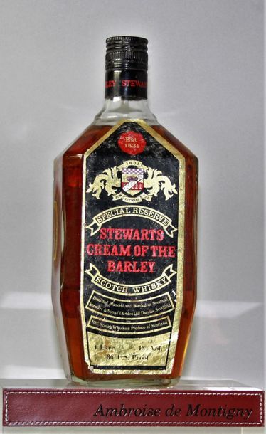 Whisky STEWART'S SCOTCH WHISKY "Cream of the Barley" Années 70 86 U.S. proof 1 bouteille...
