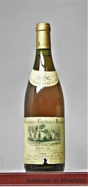 MONTRACHET Grand cru - BOUCHARD P&F 1990 1 bouteille - Etiquette légèrement tachée,...