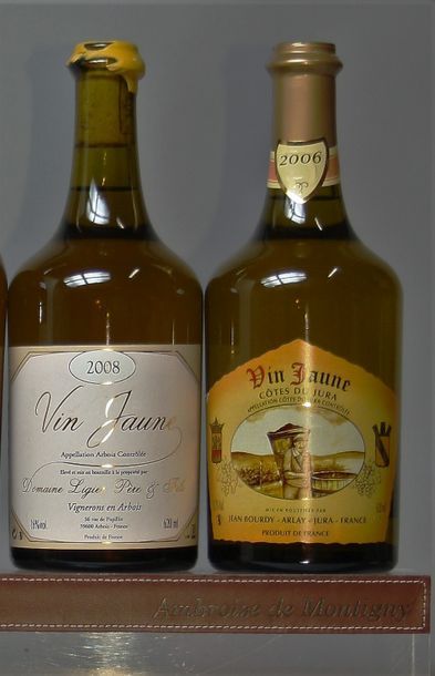 VINS JAUNES de JURA : 2 bouteilles du Domaine LIGIER PÈRE ET FILS - 2008 1 bouteille...