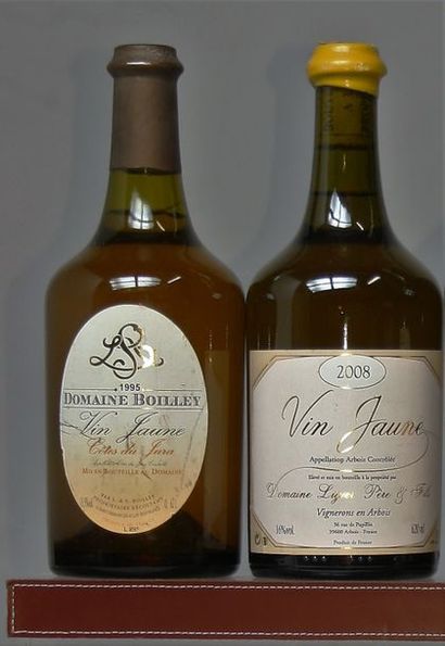 VINS JAUNES de JURA : 2 bouteilles du Domaine LIGIER PÈRE ET FILS - 2008 1 bouteille...