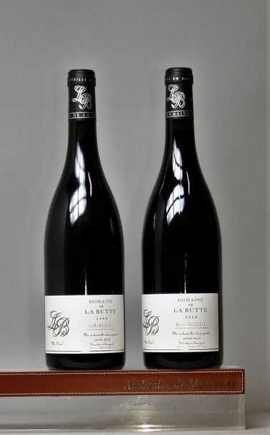BOURGUEIL DOMAINE DE LA BUTTE - J. BLOT 2 bouteilles de "Mi pente" 2008 et 1 magnum...