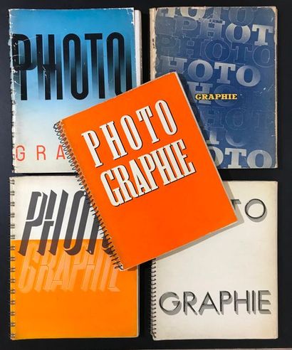 COLLECTIF PHOTOGRAPHIE. 5 VOLUMES IMPRIMES EN HELIOGRAVURE - BRASSAI, ALBIN-GUILLOT,...