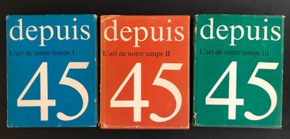 COLLECTIF L'ART DE NOTRE TEMPS DEPUIS 45. 3 VOLUMES - HISTOIRE ET DICTIONNAIRE DES...