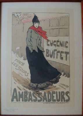 MÉTIVET Lucien (1863-1930) EUGÉNIE BUFFET Planche n°22 des MAÎTRES DE L’AFFICHE -...