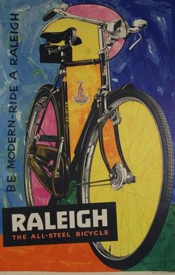 ANONYME RALEIGH.THE ALL-STEEL BICYCLE.”Be Modern-Ride a Raleigh” Printed in England...