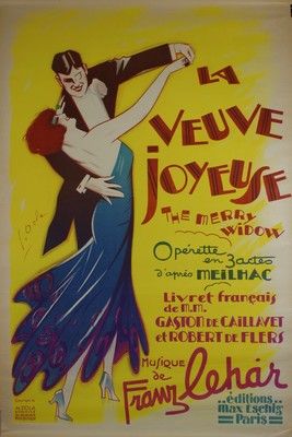 DOLA Georges (1872-1950) LA VEUVE JOYEUSE.Opérette en 3 actes.Musique de Franz Lehar....