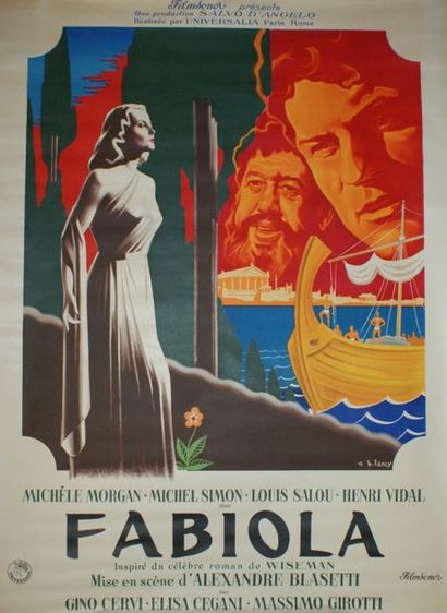 LANCY FABIOLA.Film de Alessandro Blasetti avec Michèle Morgan et Michel Simon. 1966...