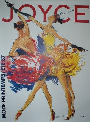 ARRARI & FADEUILLE (2 affiches) JOYCE PARIS.”MODE PRINTEMPS-ÉTÉ et HAUTE-COUTURE”.1987-1988...