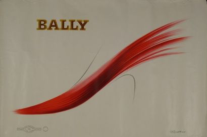 EXCOFFON Roger (né en 1910) BALLY. Etablissements de La Vasselais, Paris - 39 x 59...