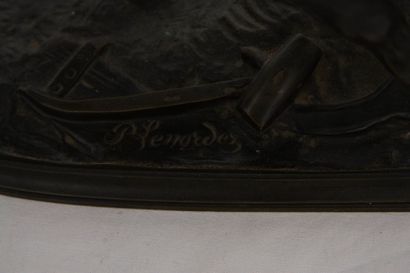 null GROUPE EN BRONZE "DEUX CHEVAUX DE TRAITS" DE LENORDEZ (1815-1892)

En bronze...