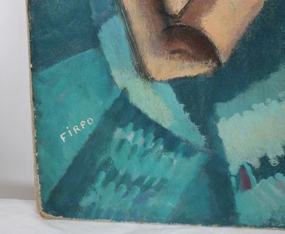 null TABLEAU "LE RETOUR DE PECHE" DE WALTER FIRPO (1903-2002)

Huile sur toile, signée...