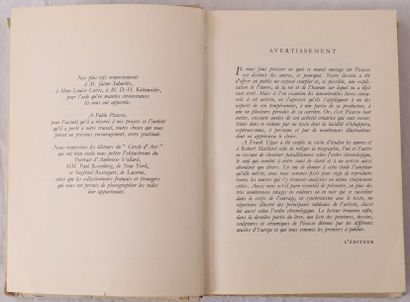 null LIVRE "PICASSO" AVEC DESSIN "VISAGE" ET DEDICACE 1958 DE PICASSO
(1881-1973)
Livre...
