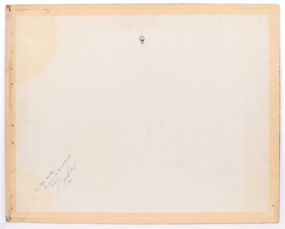 null TABLEAU "COMPOSITION ABSTRAITE" DE MICHELE MORGAN (1920-2016)

Gouache sur papier,...