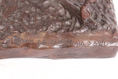 null BRONZE "CHEVAL JAMIL" DE JOSE MARIA DAVID (1944-2015)

En bronze patiné, sur...