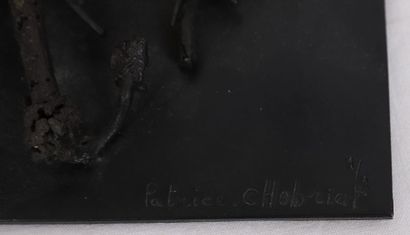 null BRONZE "ARBRE A LA CHOUETTE" DE Patrice CHOBRIAT (Né en 1962)

En bronze à patinemarron...