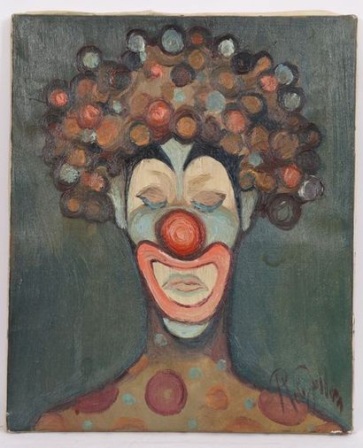 null TABLEAU "CLOWN AUX YEUX CLOS" DE ROBERT JULLIEN

Huile sur toile, signée.

Epoque...