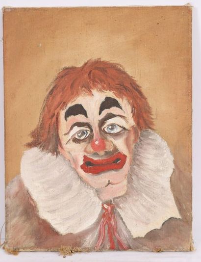 null TABLEAU "CLOWN ROUX"

Huile sur toile.

Etat d'usage (usures).

Epoque XXème...