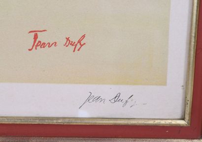 null LITHOGRAPHIE "CLOWNS MUSICIENS EN PISTE" DE JEAN DUFY (1888-1964)

Lithographie...