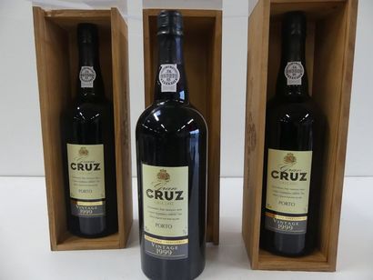 null 3 Coffrets Bois de Porto Gran Cruz Excellence Vintage 1999